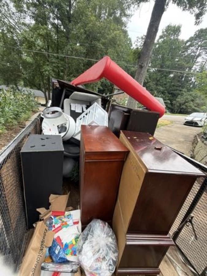 Furniture loaded for donation